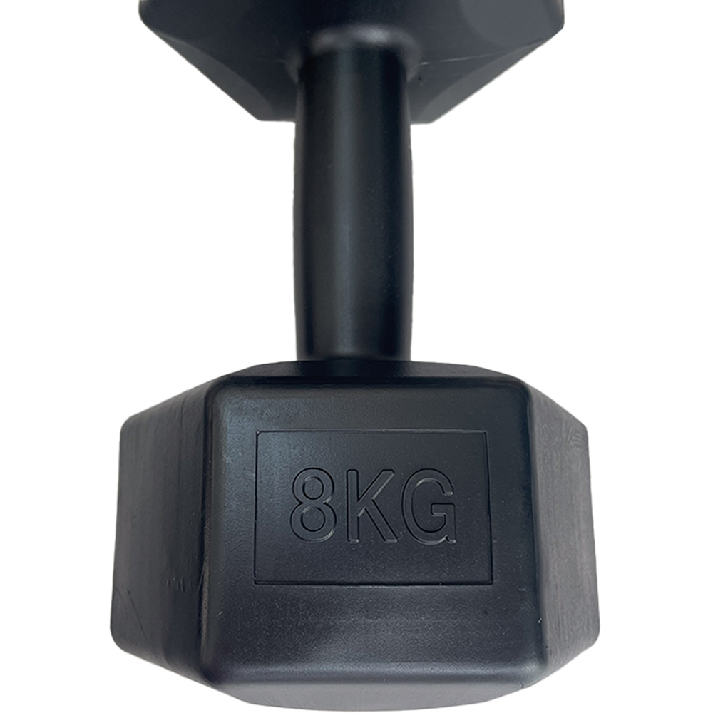HXGN Black Hex Dumbbell 8kg 2 Pack Image 5