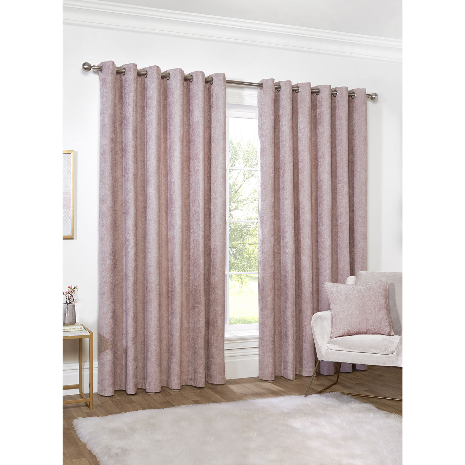 Alden Thermal Curtains - Dusty Pink / 229cm Image 2
