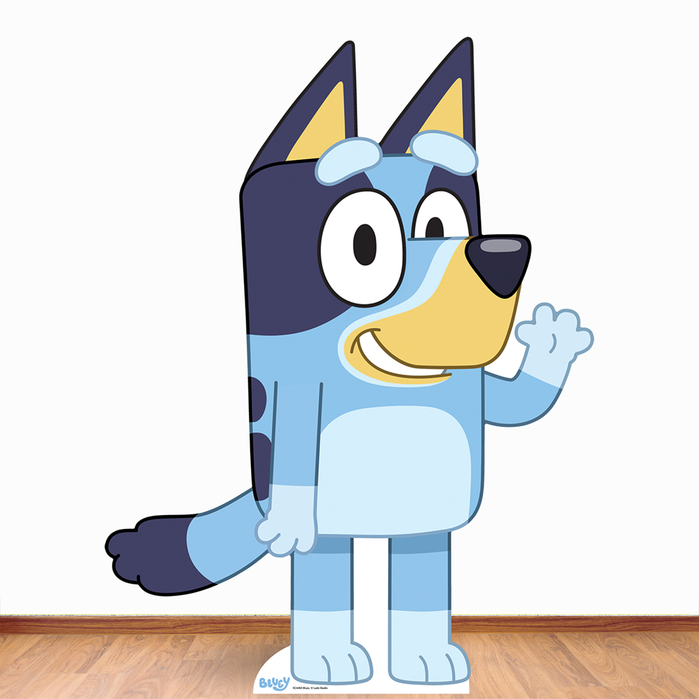 Star Cutouts Bluey Cardboard Cutout 3ft Image 2