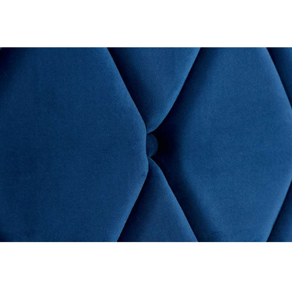 Loxley Double Blue Fabric Ottoman Bed Image 7