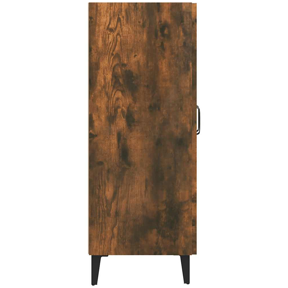 vidaXL 2 Glass Door Smoked Oak Sideboard Image 8