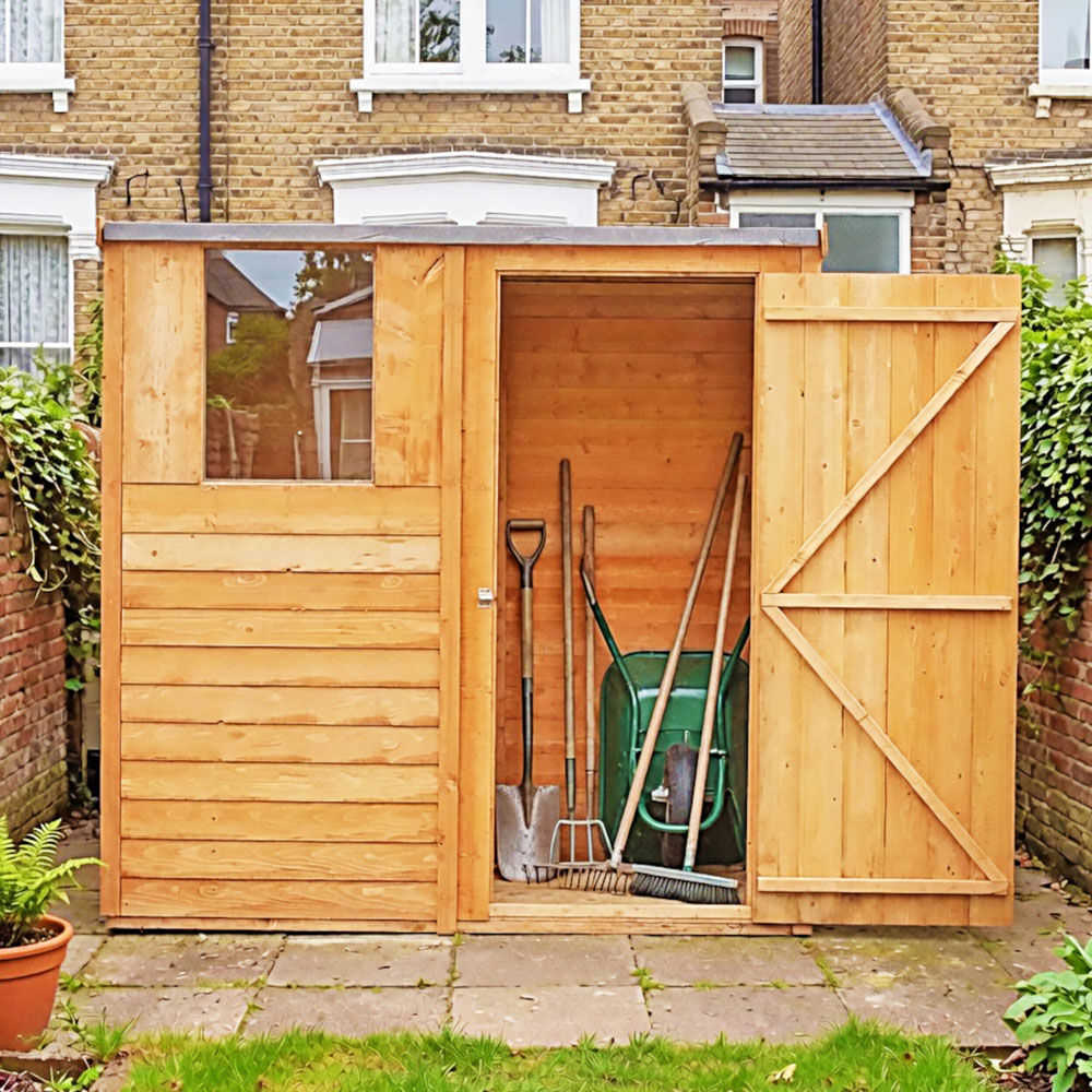 Shire 6 x 4ft Dip Treated Overlap Pent Shed Image 4