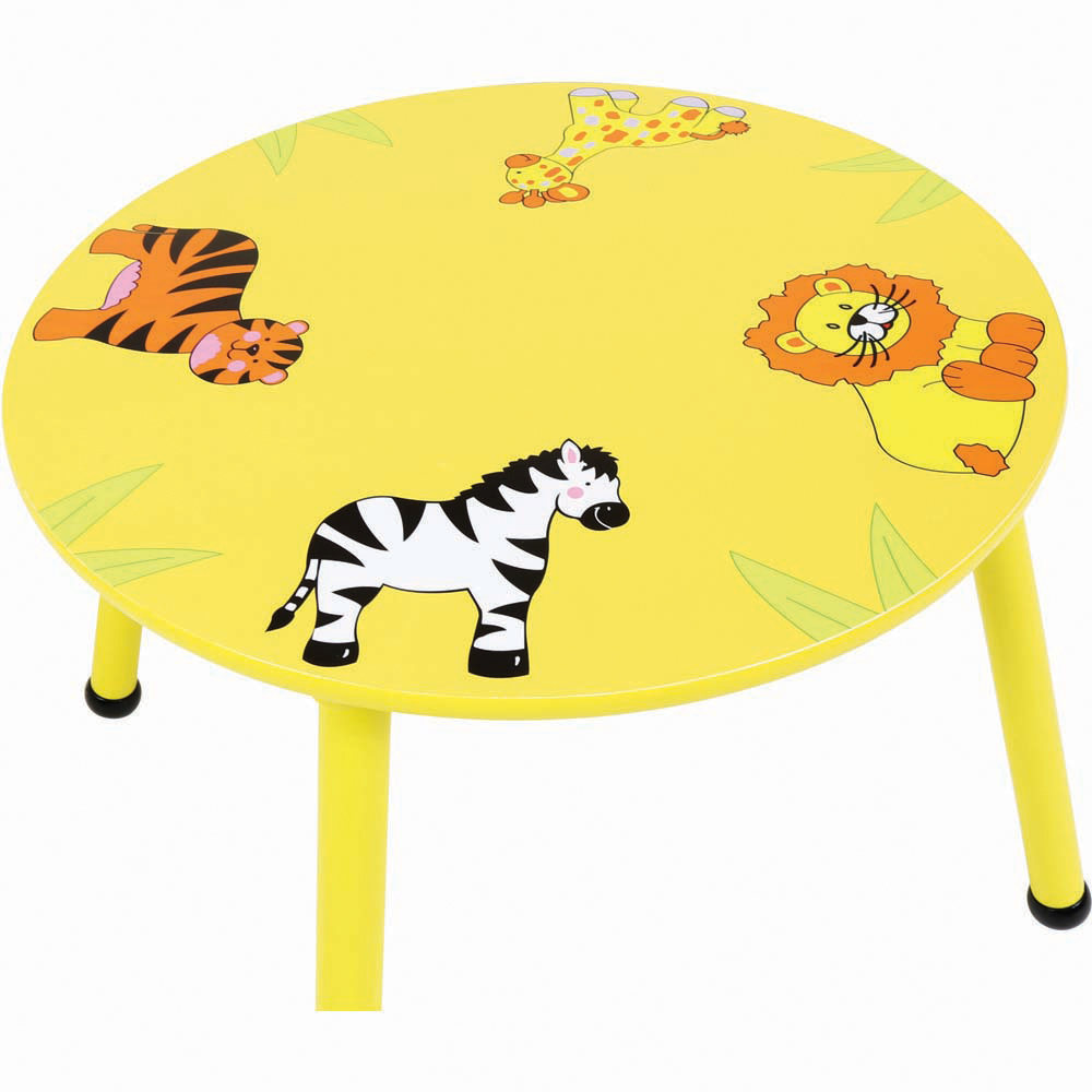 Charles Bentley 4 Seat Multicolour Safari Table and Chairs Set Image 4