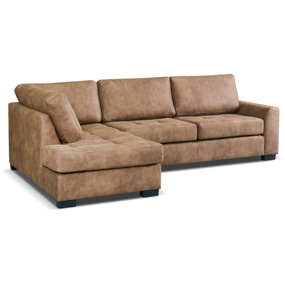 Mayfair Large Corner Sofa Brown Right-hand Image 2