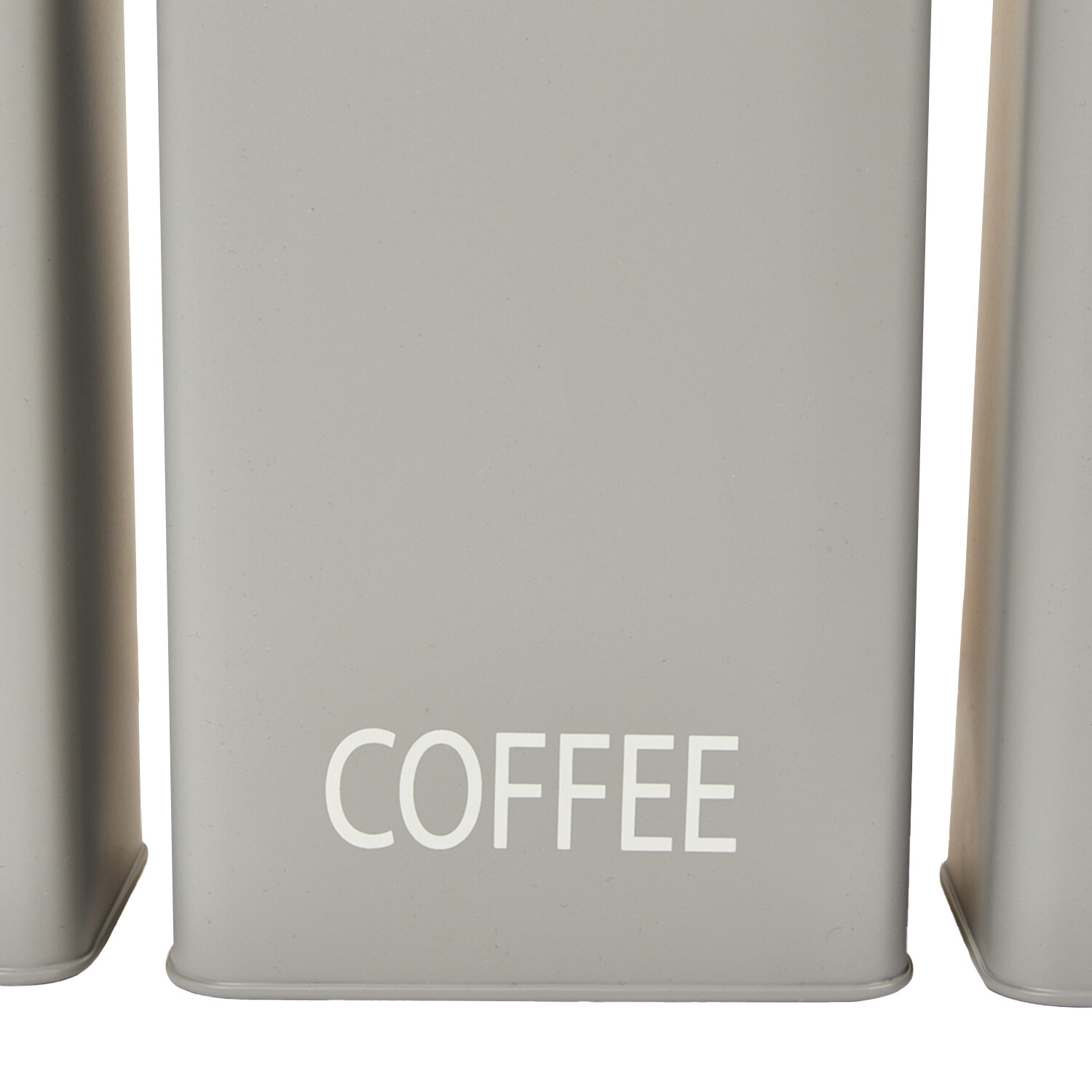 Grey Rectangular 3 Piece Canisters - Grey Image 5