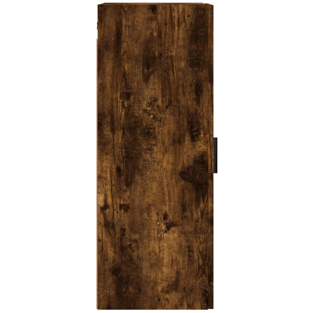 vidaXL Single Door Smoked Oak Wall Mounted Slim Storage Cabinet Image 6