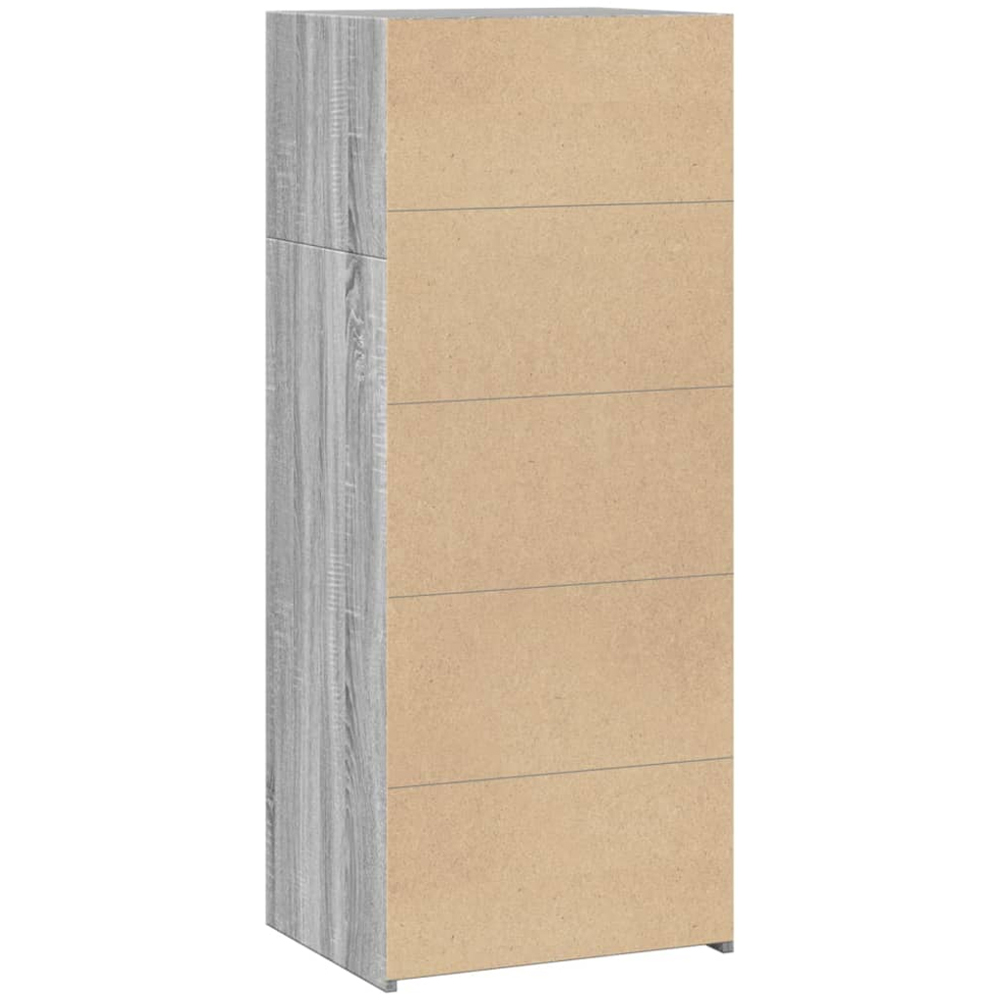 vidaXL 4 Shelf Grey Sonoma Small Highboard Image 6