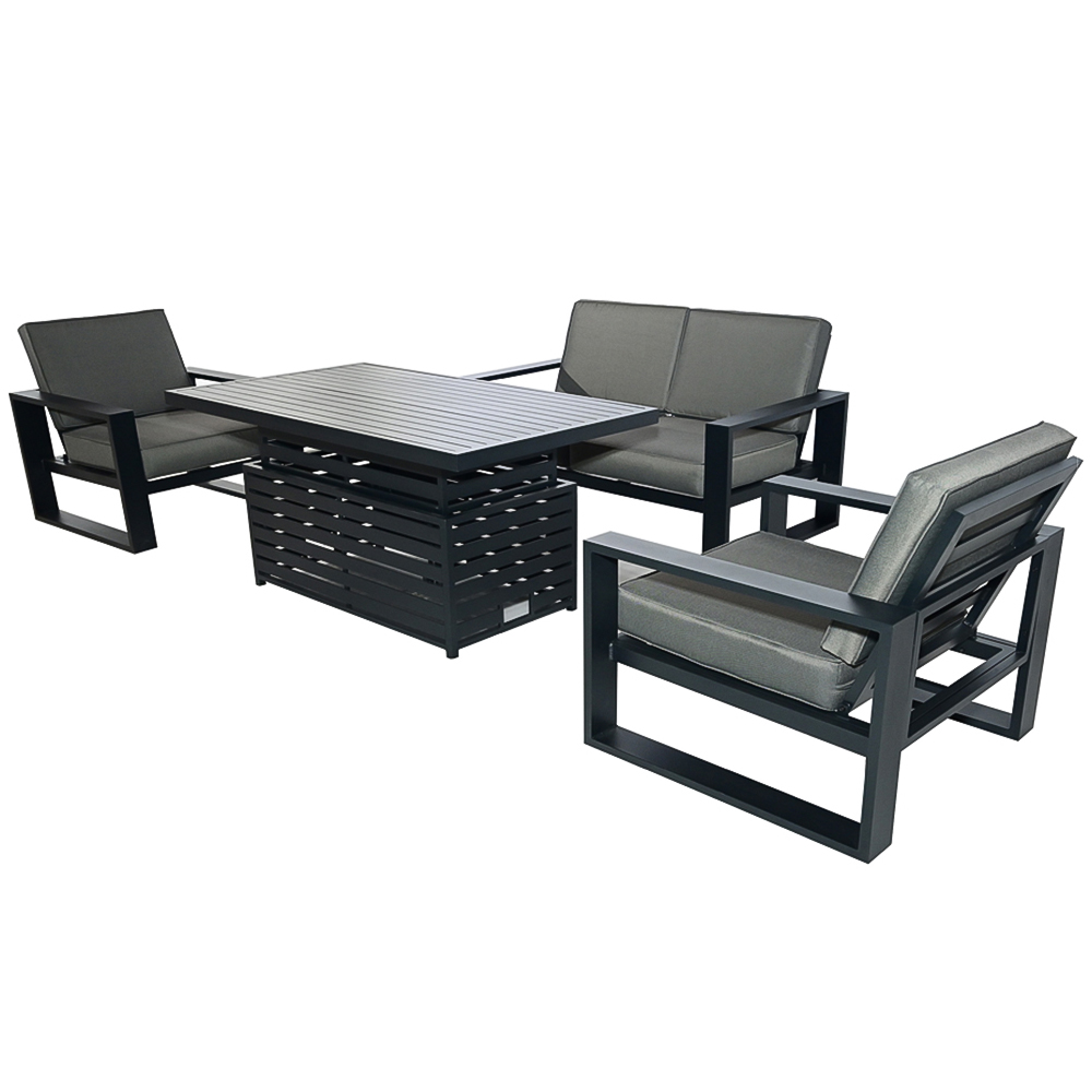 Furniture One 6 Seater Aluminium Garden Dining Set Image 6