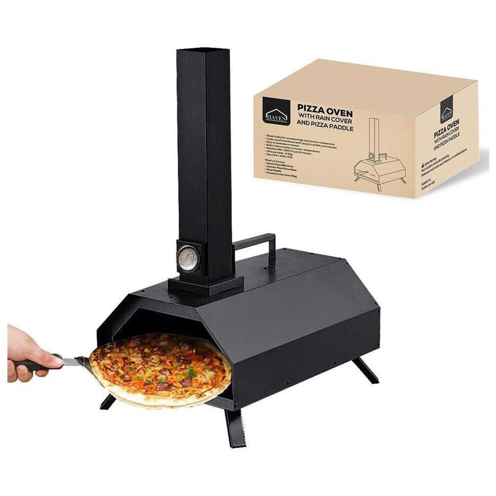 Haven Outdoor Wood Fired Pizza Oven with Rain Cover Image 3