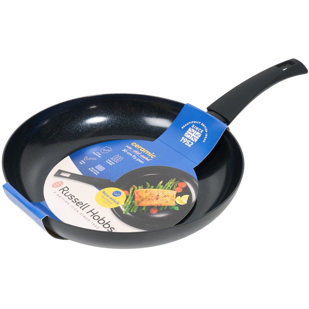 Russell Hobbs Ceramic Non Stick Coated Fry Pan Black 30cm Image 4
