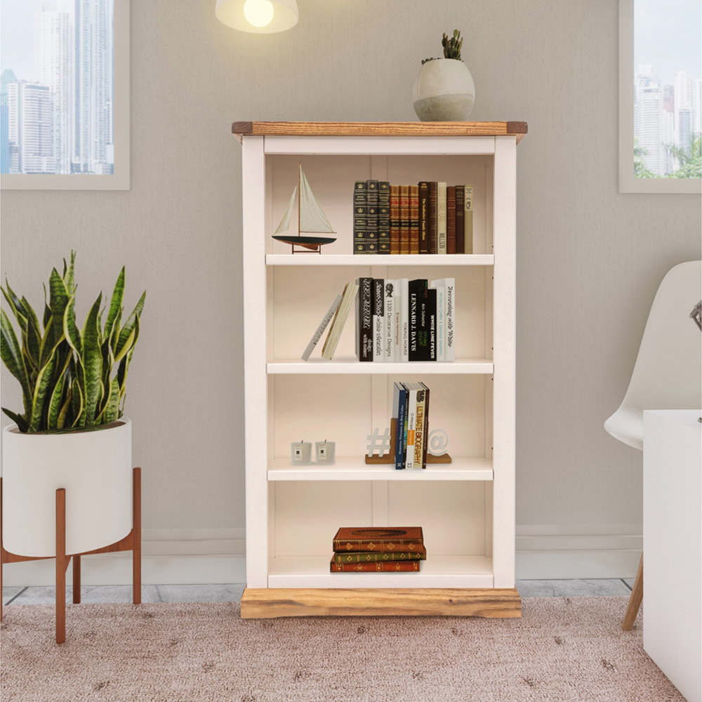 Tropea 4 Shelf Off White Bookcase Image 8