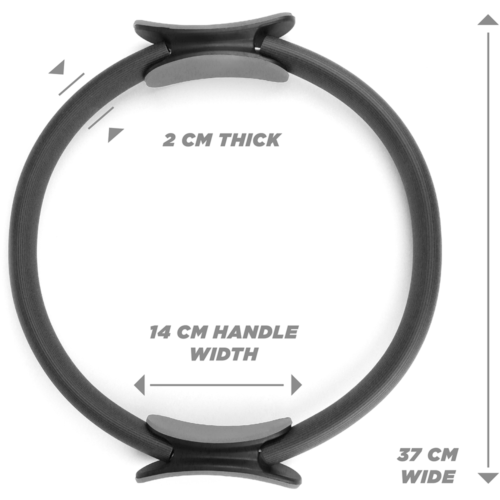 Phoenix Double Handled Black Pilates Ring Magic Circle Image 3