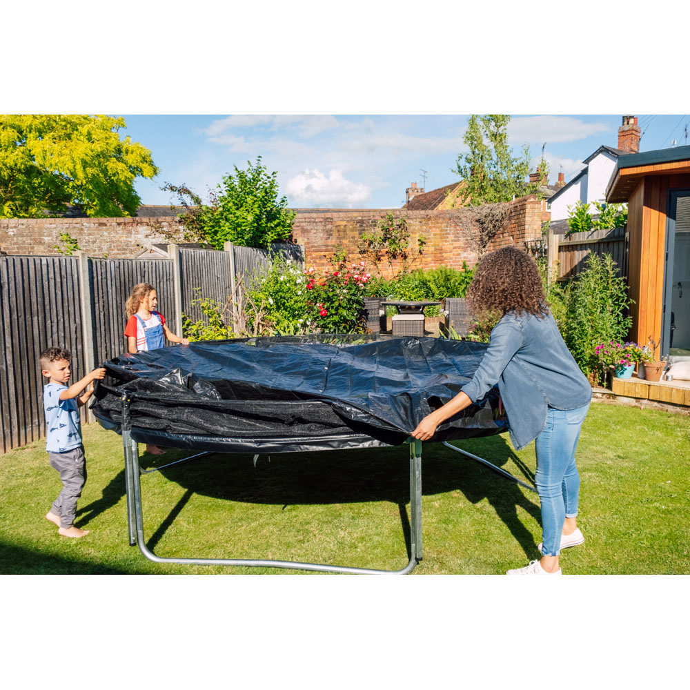 Plum Play Space Zone II Evolution 14ft Springsafe Trampoline with Enclosure Black Image 5