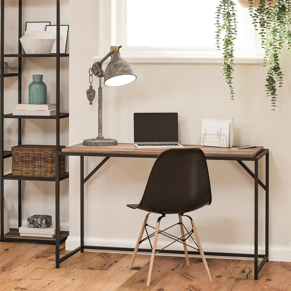 Dorel Quincy Writing Desk Weathered Oak Image 7