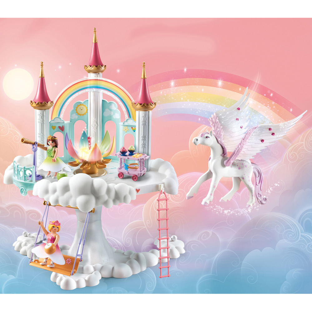 Playmobil Rainbow Castle in the Clouds Playset 114 Piece Image 5