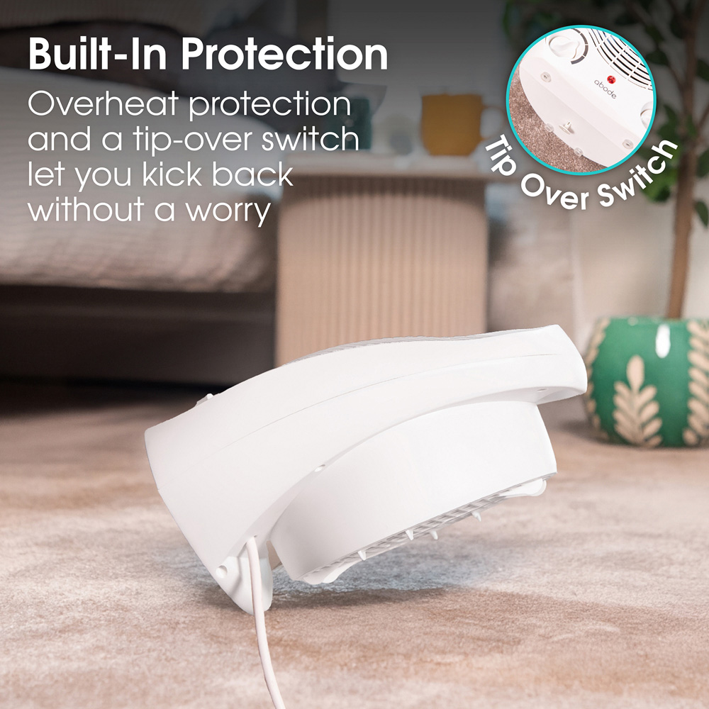 Abode AFH1002 White Fan Heater 2000W Image 8
