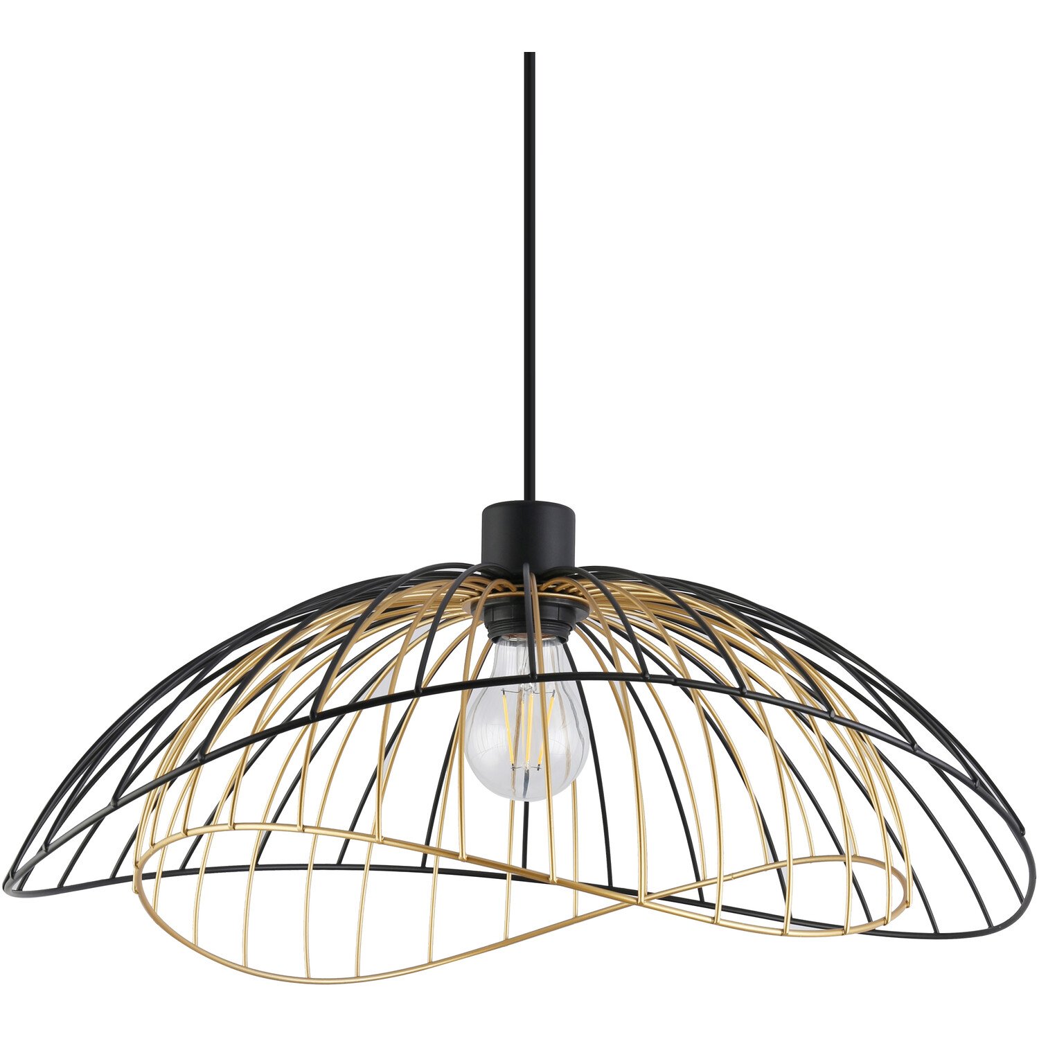 Dillon Black Shade Black and Gold Image 1
