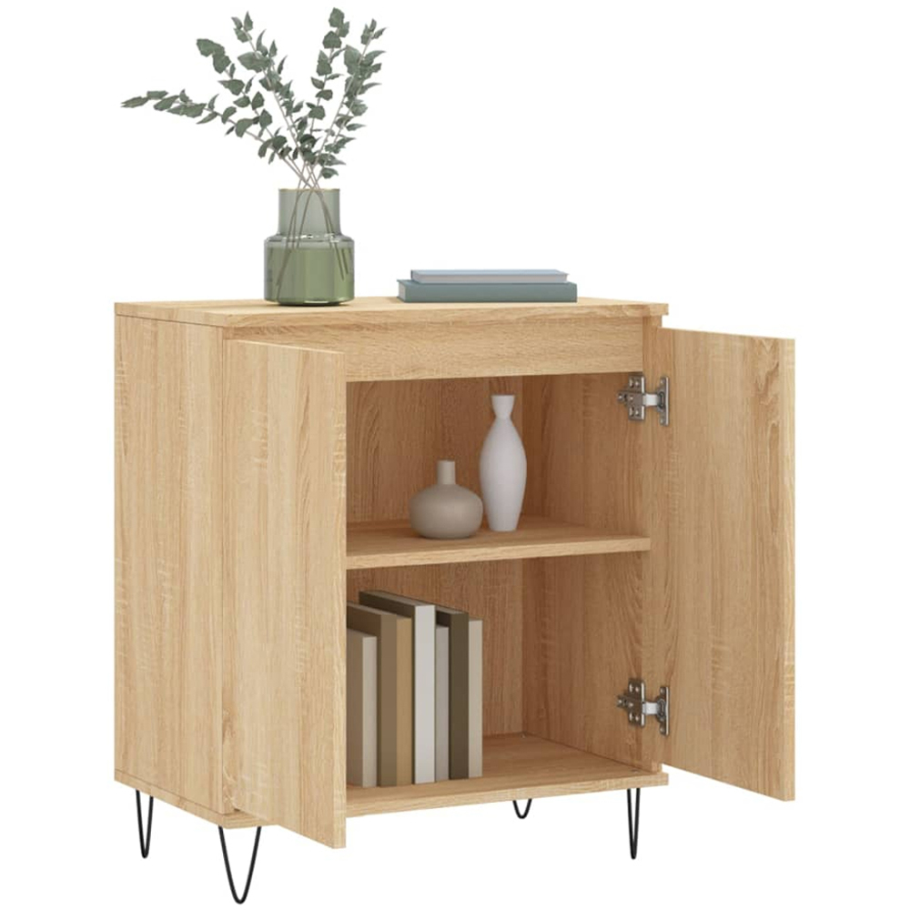 vidaXL 2 Door Sonoma Oak Sideboard Image 4