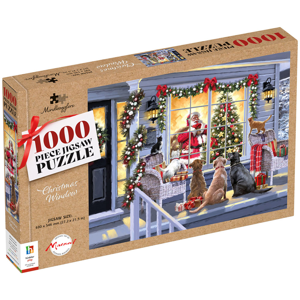 1000 Piece Richard Macneil Christmas Window Jigsaw Puzzle - Multicolour Image