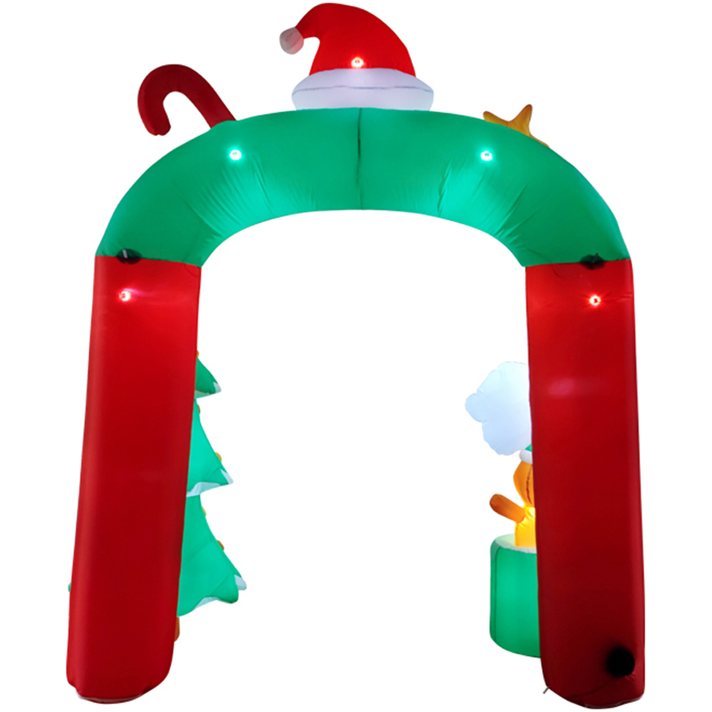 Living and Home Inflatable Archway with Gingerbread Man and Tree LED Christmas Decoration 8.9ft Image 5