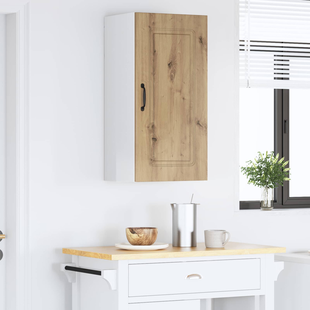 vidaXL Kalmar Single Door Artisan Oak Wall Kitchen Cabinet Image 9