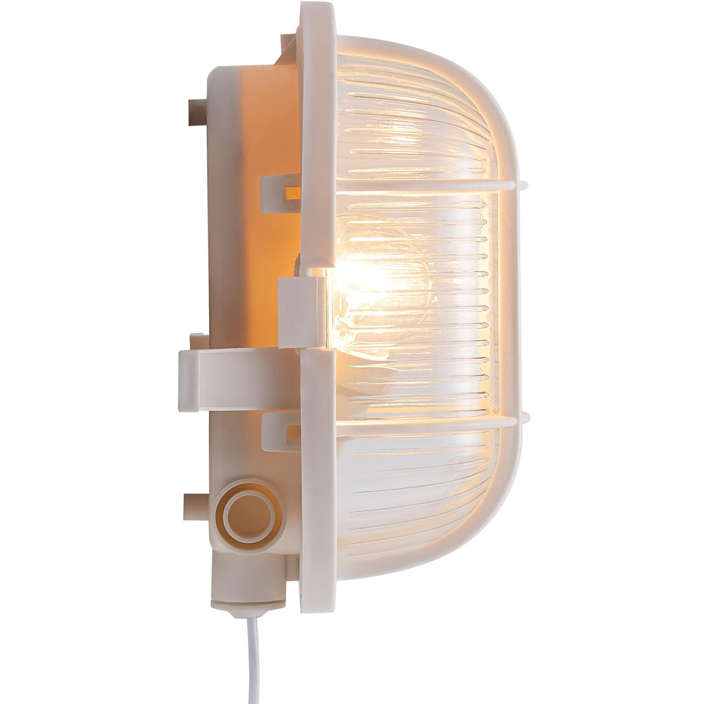 Nordlux Skotlampe White Oval Outdoor Wall Light Image 3