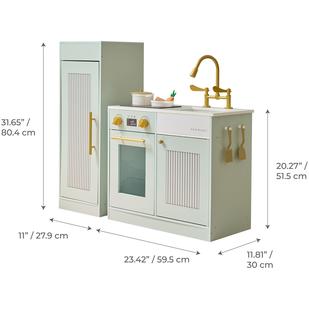 Teamson Kids Little Chef Chester Green Sleek Play Kitchen Image 8