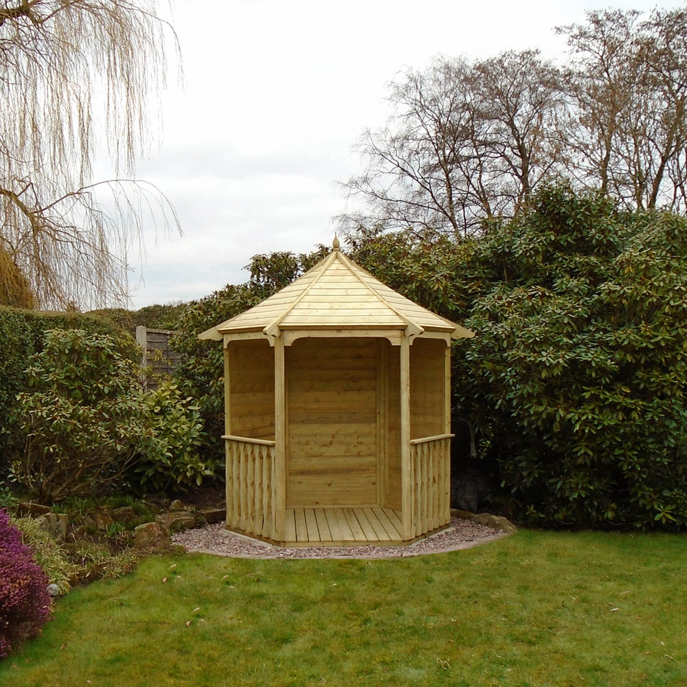 Shire Foxglove 7 x 6ft Pressure Treated Arbour Image 4