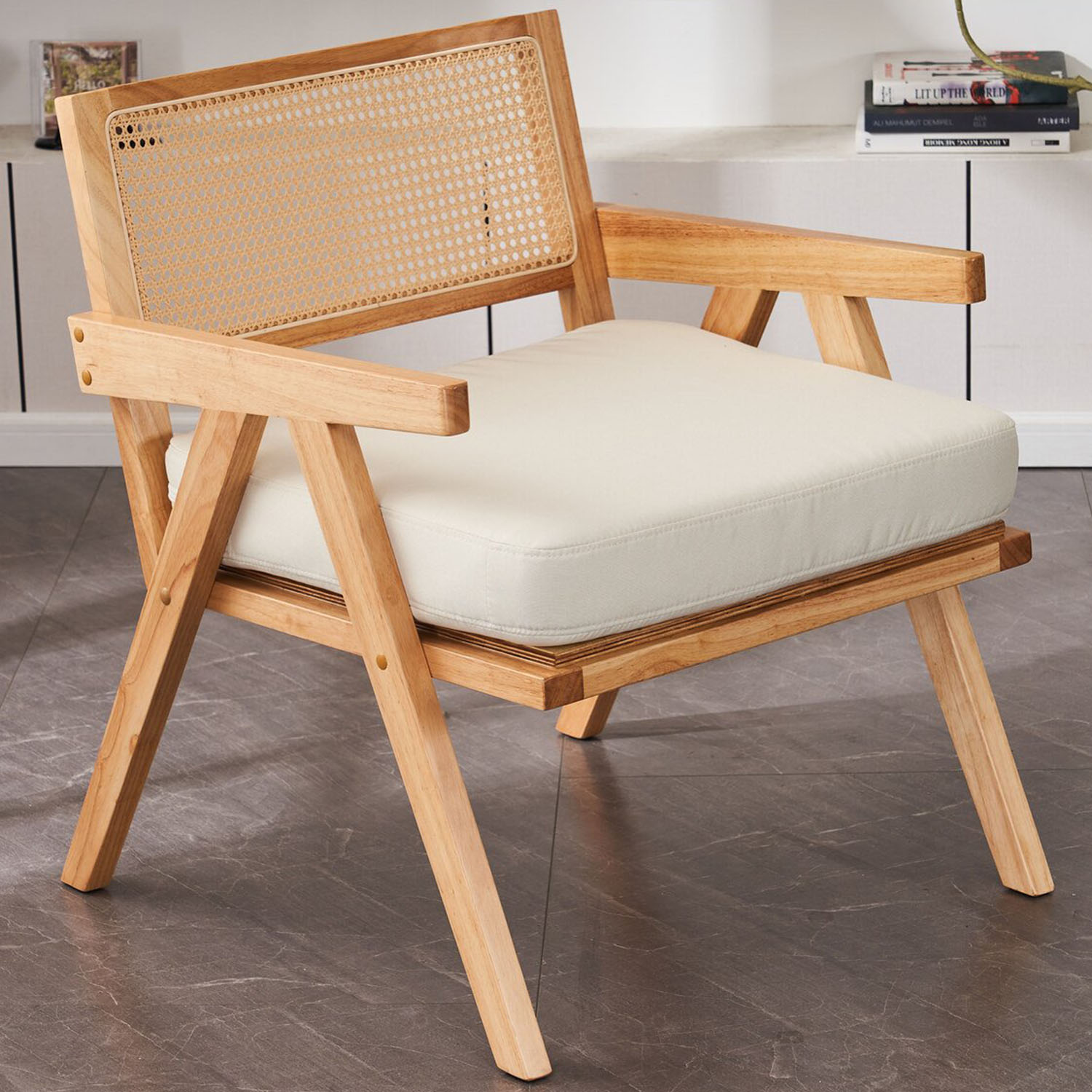 Oslo Light Oak Accent Chair Image 1