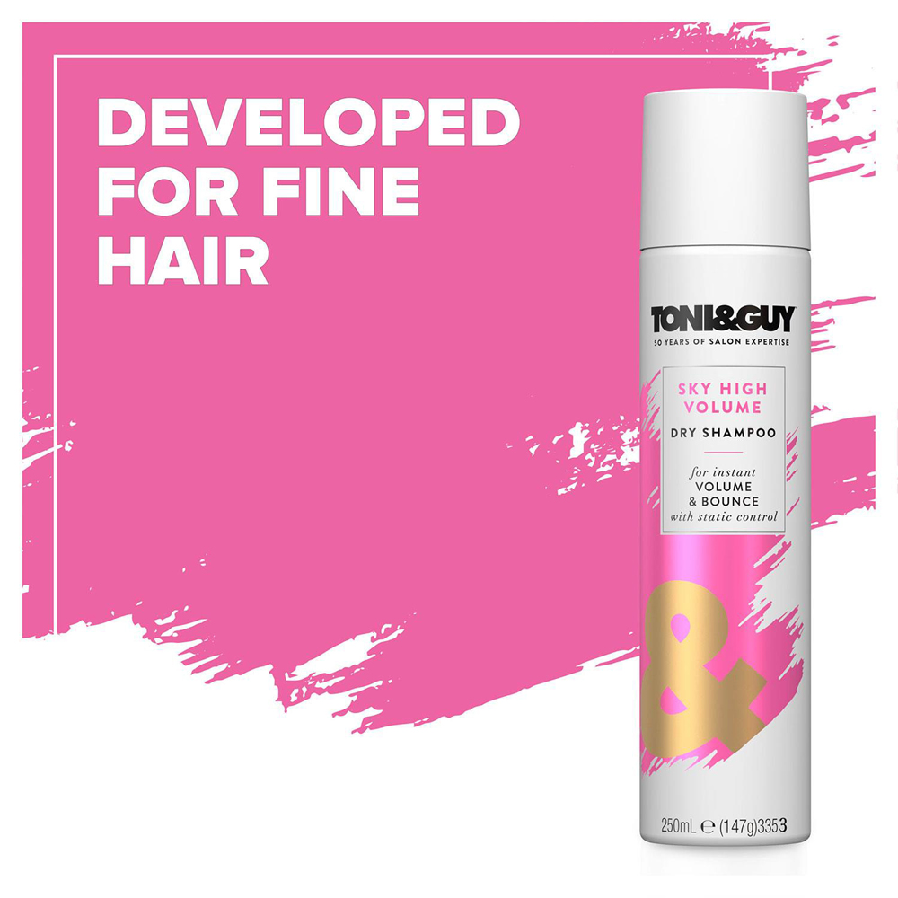 Toni & Guy Glamour Sky High Volume Dry Shampoo 250ml 3 Pack Image 5