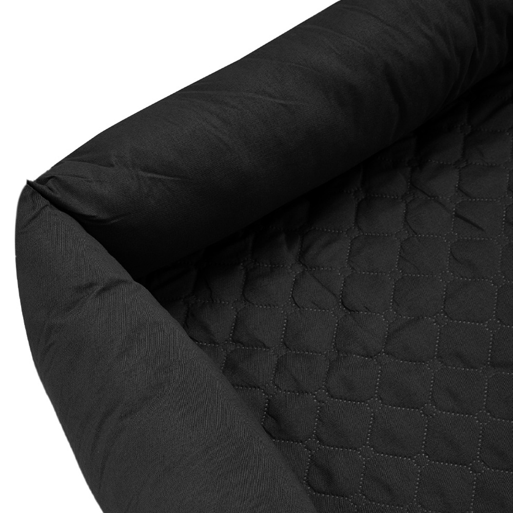 H&O Direct Black Waterproof Bolster Pet Mat 75 x 75cm Image 3