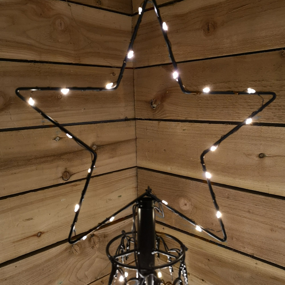 Samuel Alexander Warm White LED Snowtime Christmas Maypole Tree 8.2ft Image 2