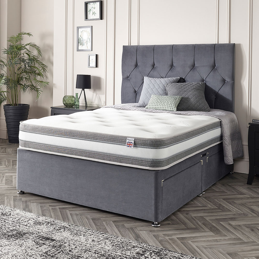 Aspire Single Cashmere 1000 Pocket Tufted Mattress Image 2