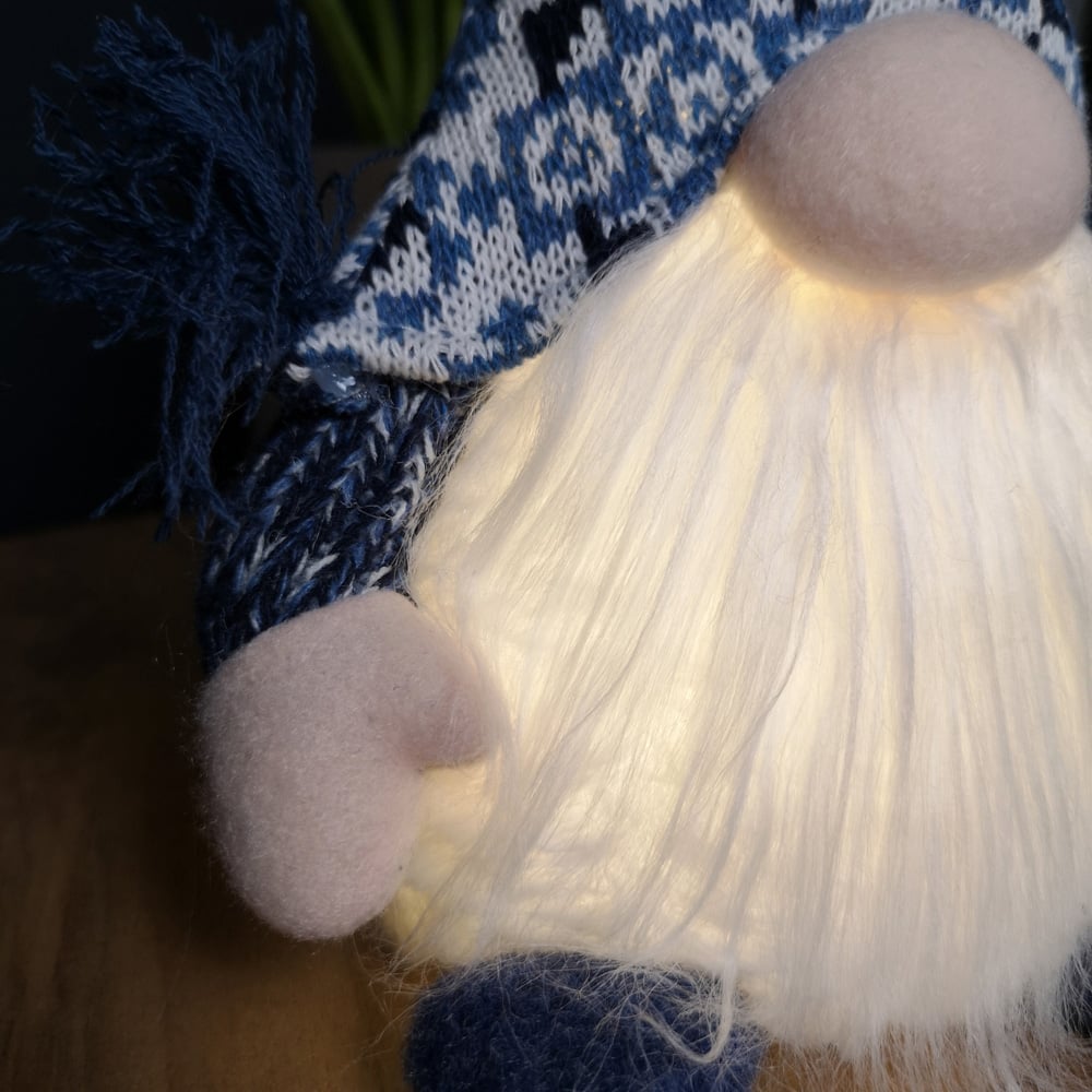 Samuel Alexander Light Up Light Blue Sitting Christmas Gonk Image 3