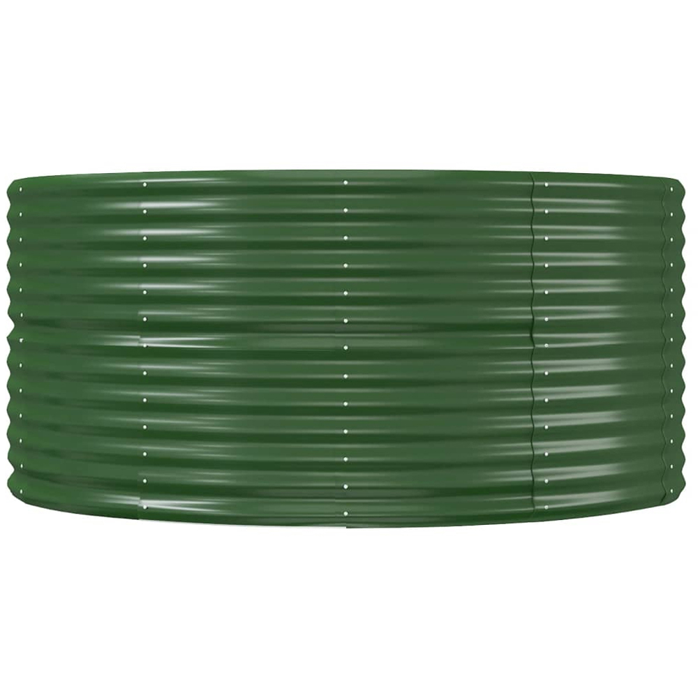 vidaXL Green Galvanised Steel Raised Garden Bed 68 x 140 x 291cm Image 3