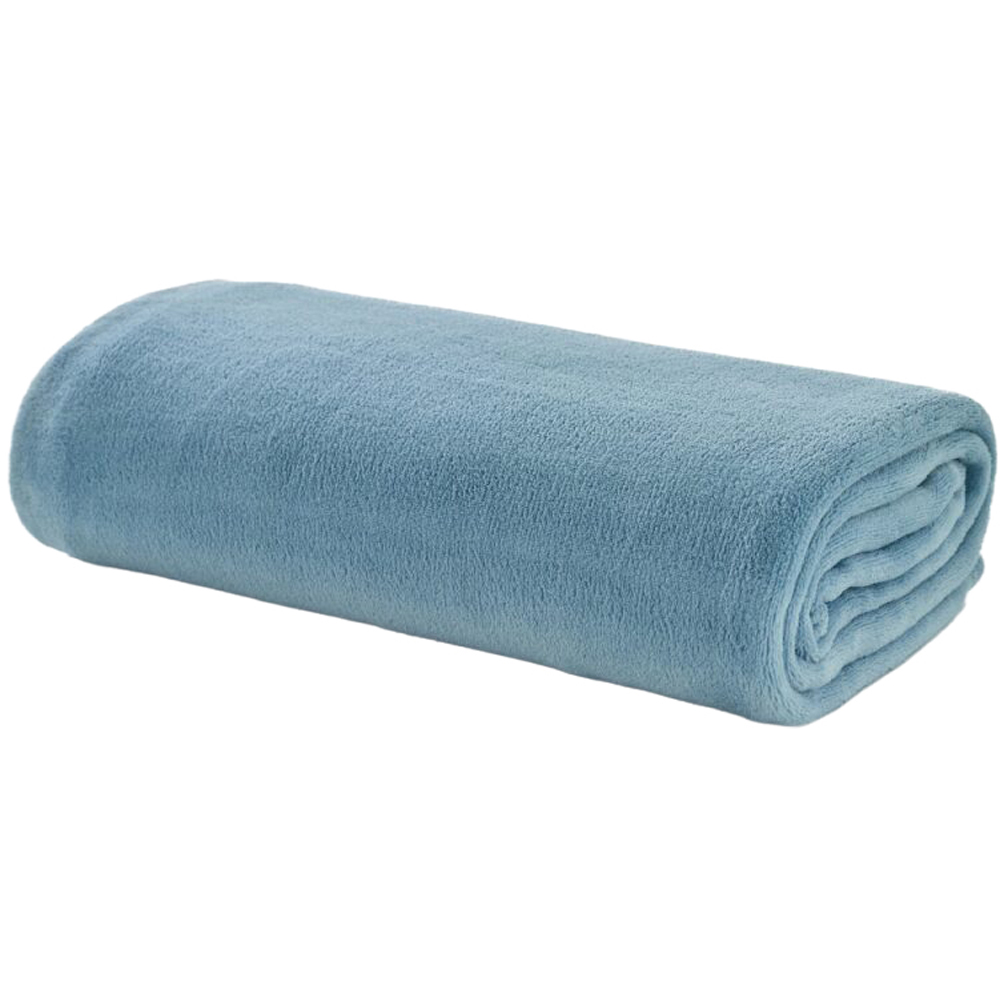 Deyongs Light Blue Snuggle Touch Throw 140 x 180cm Image 1