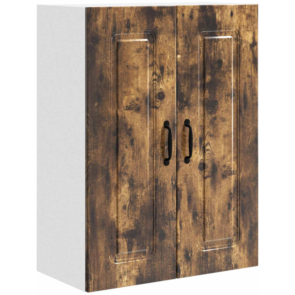 vidaXL Kalmar 2 Door Smoked Oak Wall Kitchen Cabinet Image 2