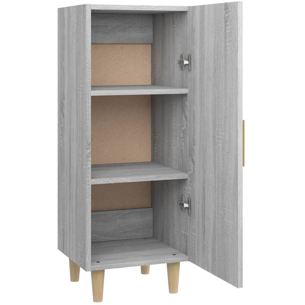 vidaXL Single Door Grey Sonoma Wooden Sideboard Image 5