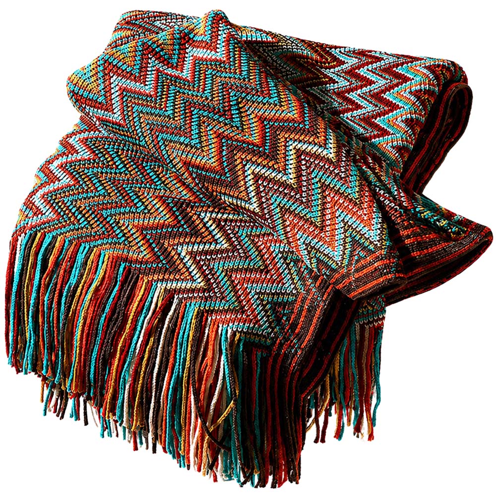 Avilo Aztec Boho Blanket 180 x 130cm Image 1