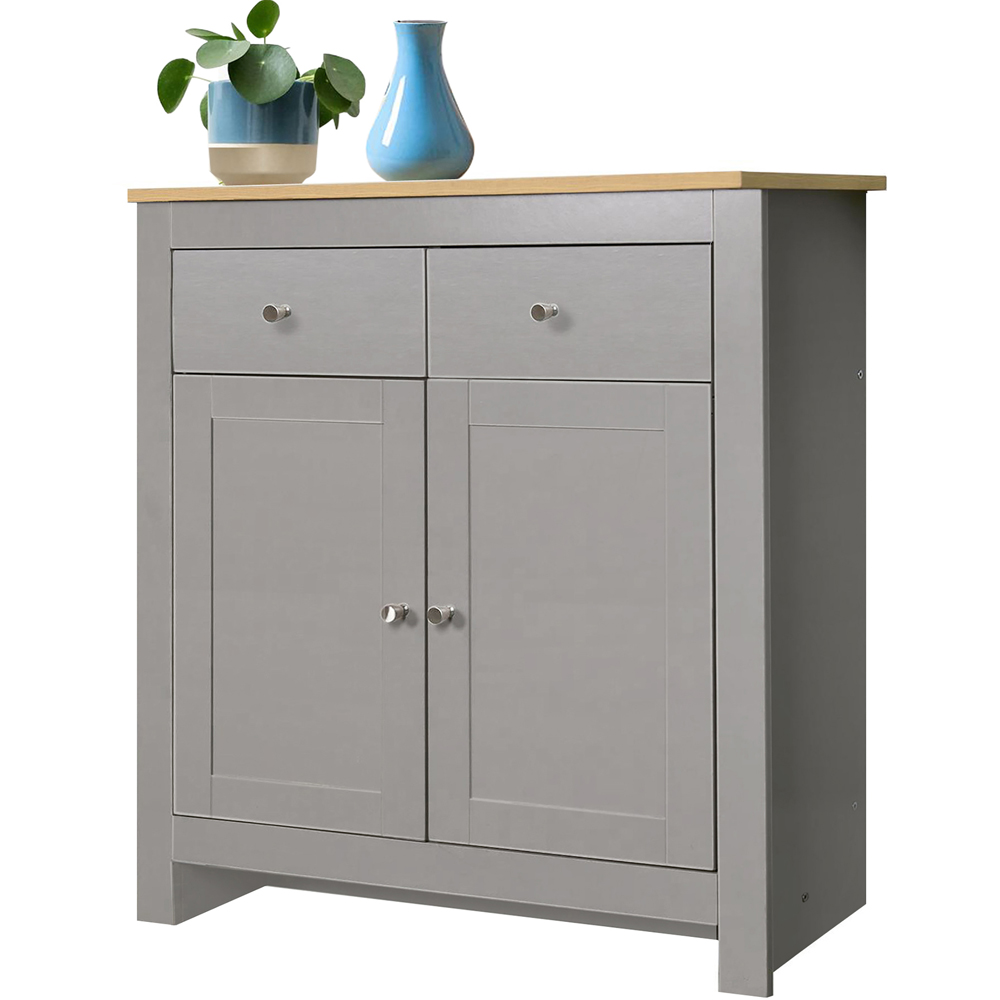 Loft24 Emerald 2 Door 2 Drawer Grey Oak Sideboard Image 3