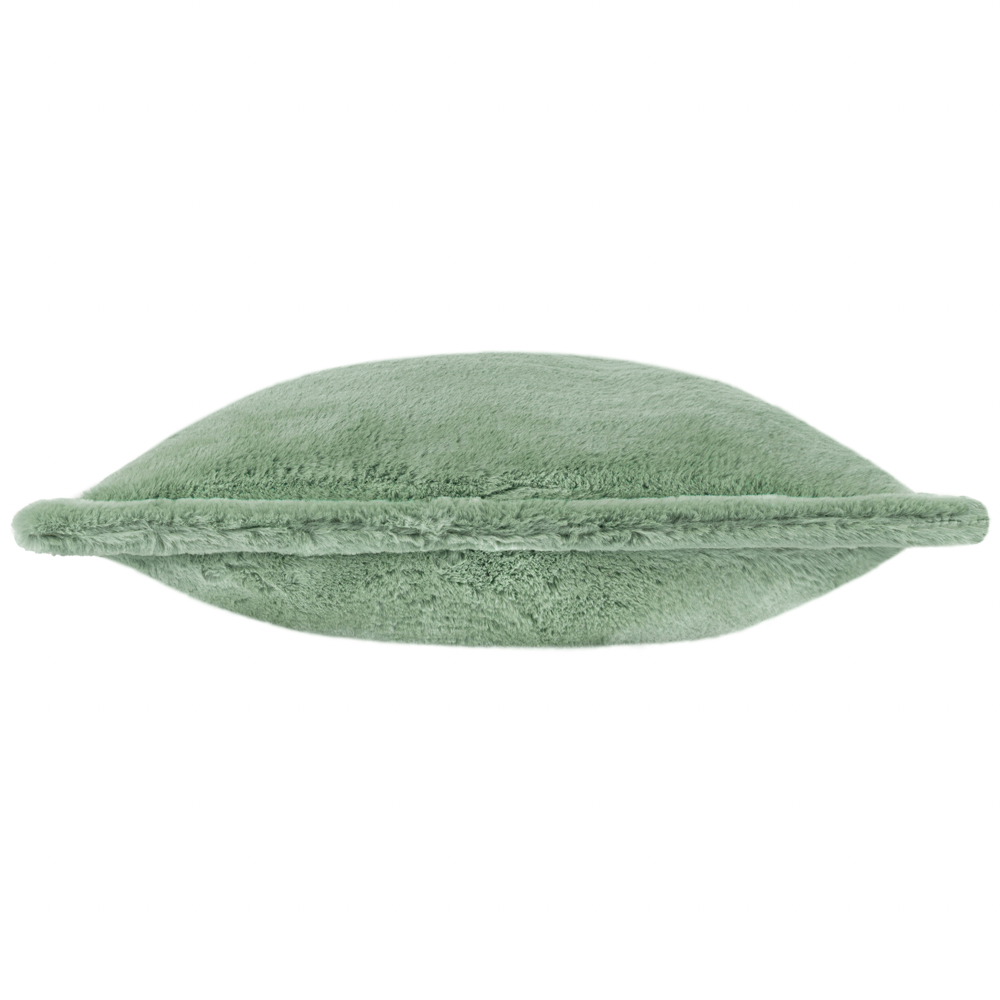 Furn Kallu Frost Green Faux Fur Cushion 55 x 55cm Image 3