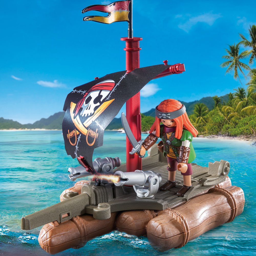 Playmobil Pirate Raft with Treasure Playset Image 6