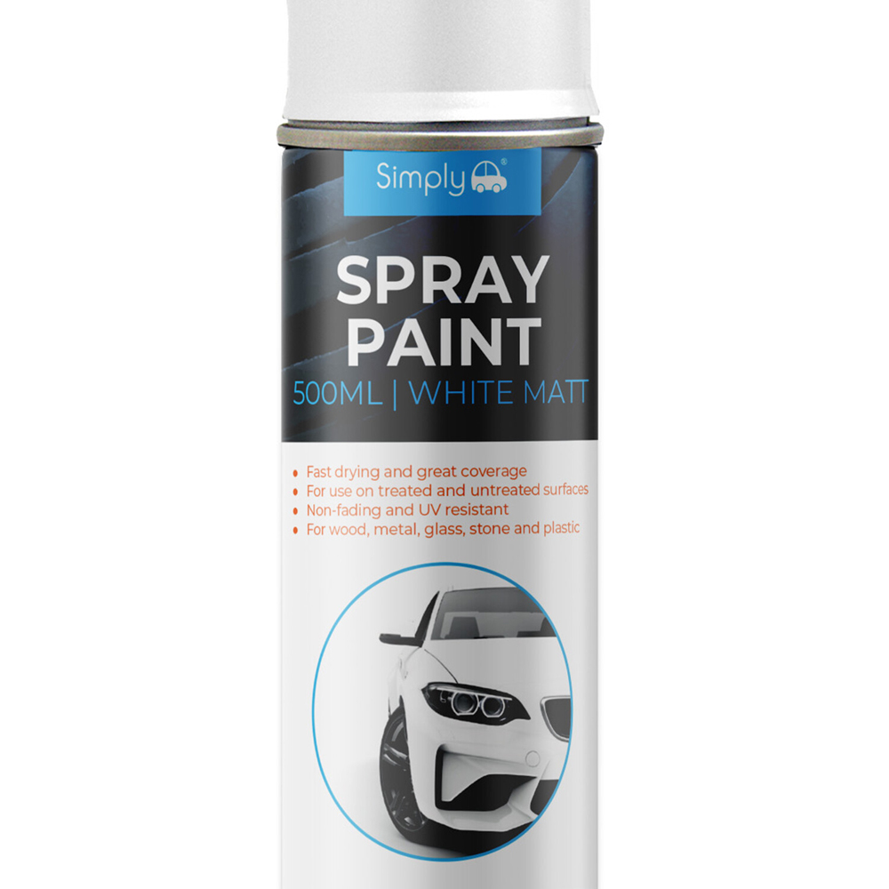Simply Matt Spray Paint White Image 2