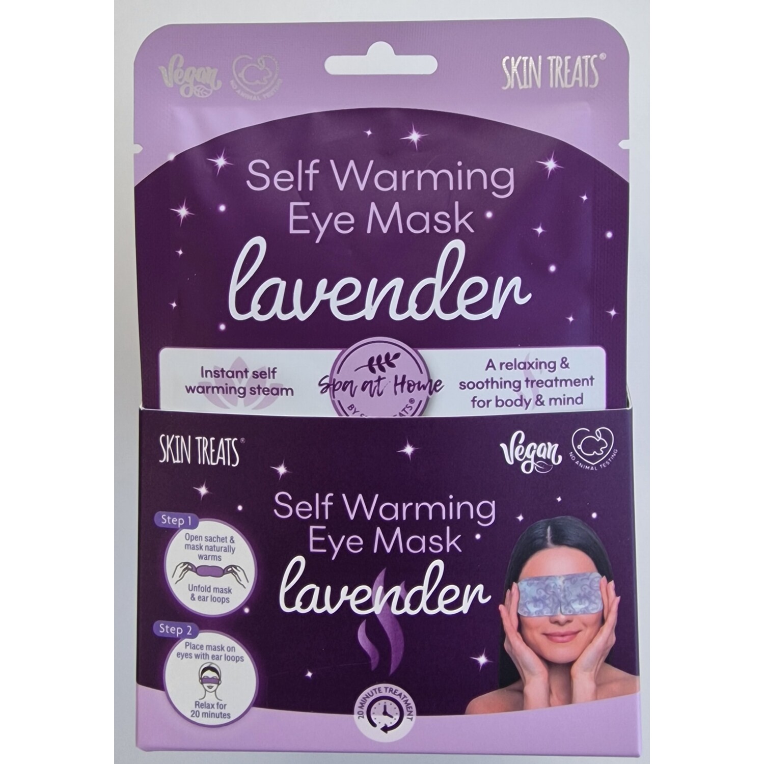 Lavender Self-Warming Eye Mask - Purple Image