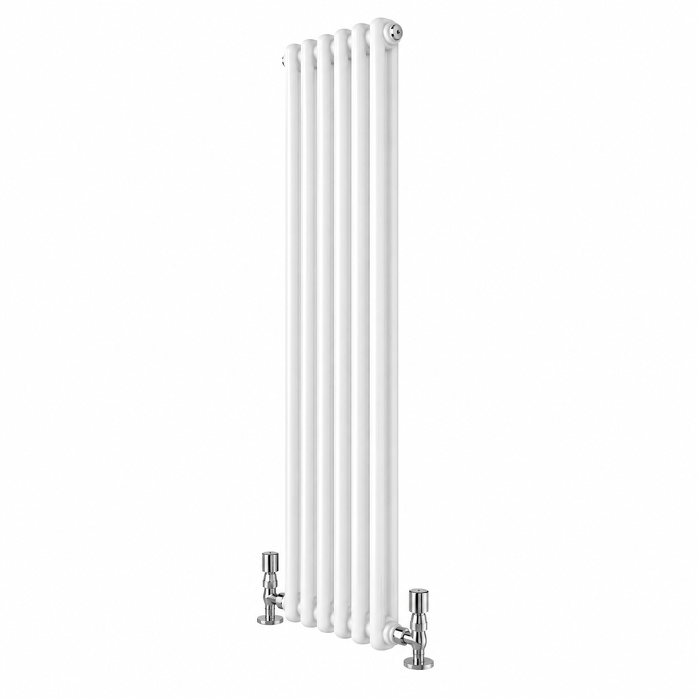 Go Bathrooms Uxbridge White Vertical Traditional Colosseum Radiator 1800 x 290mm Image 3