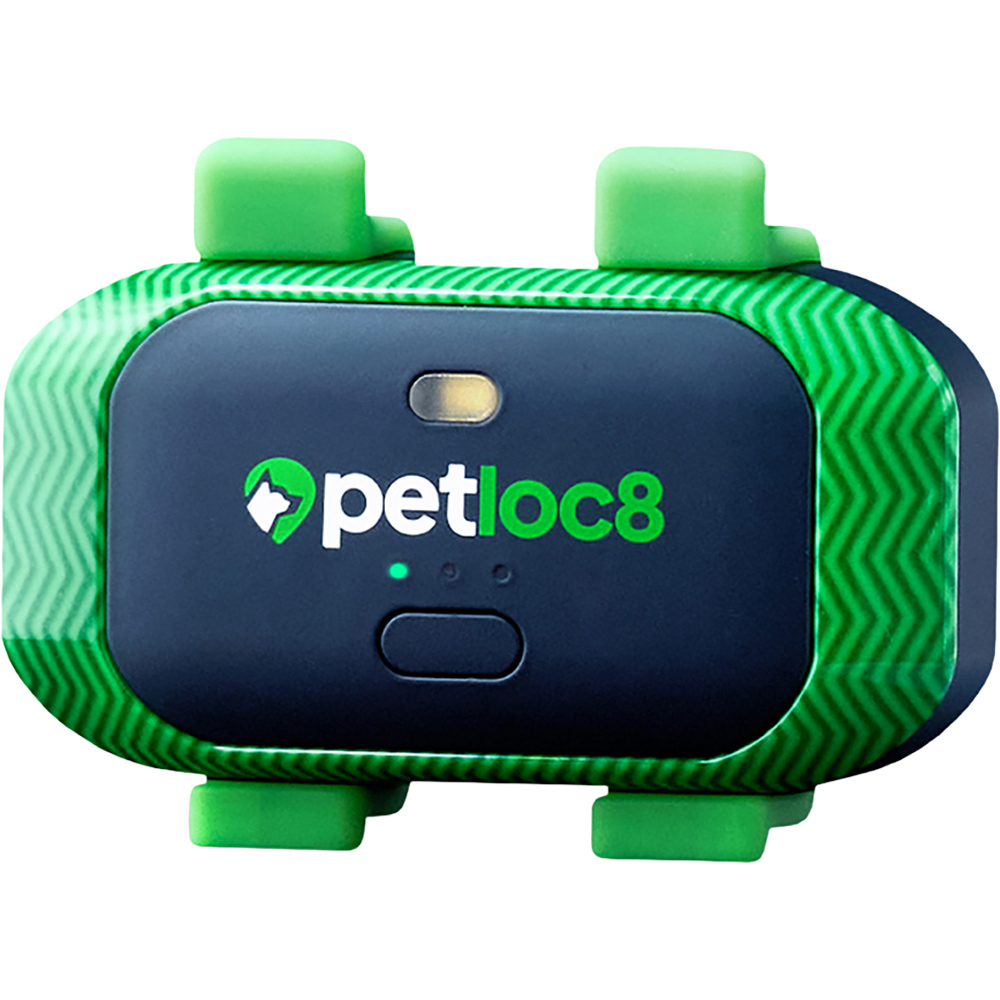 Petloc8 CAT1 Green and Black Pet GPS Tracker Image 1