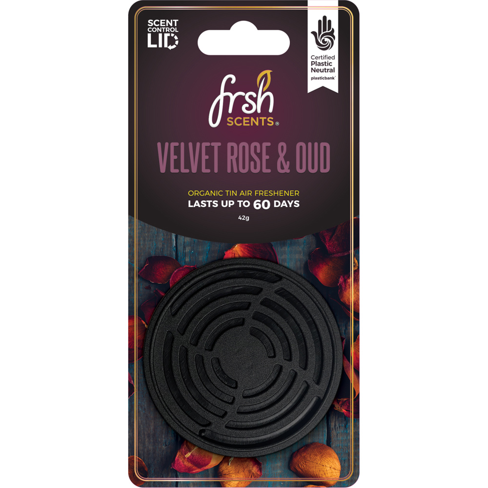 Frsh Scents Air Freshener Tin Velvet Rose and Oud Image 3