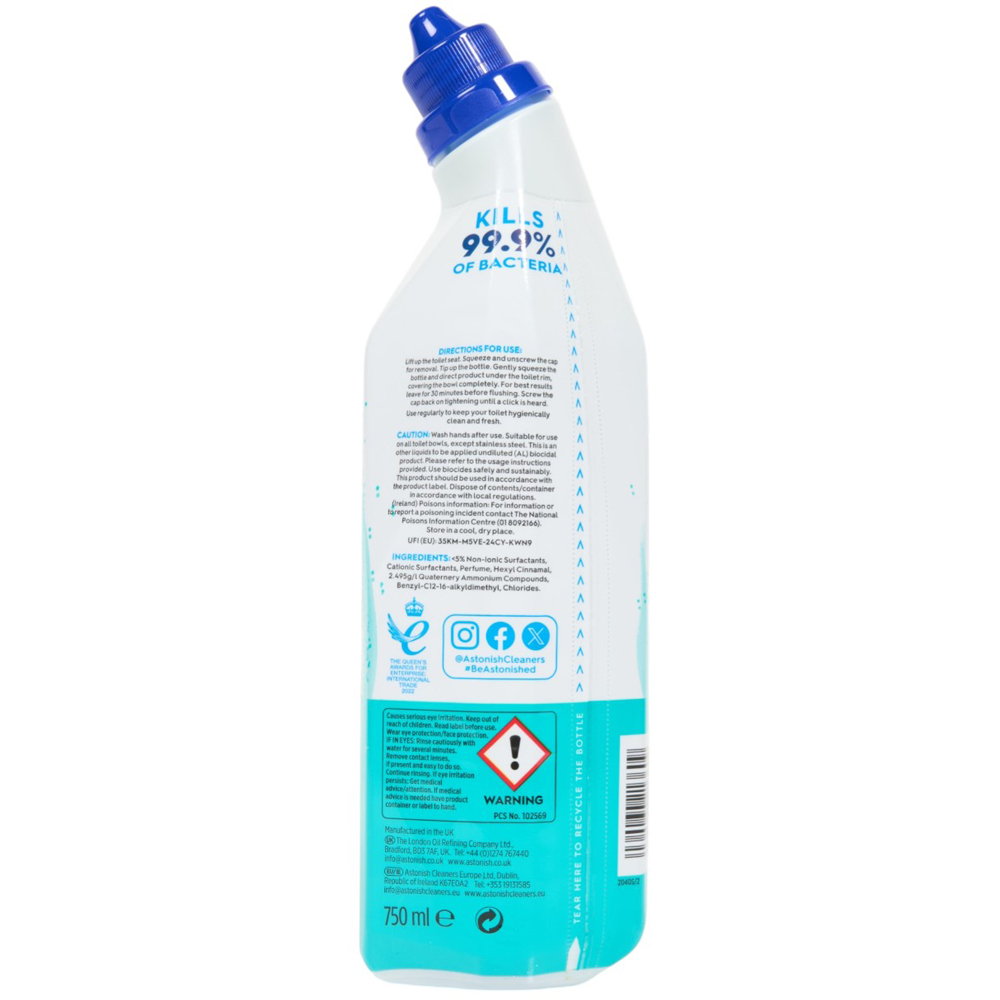Astonish Toilet Fresh Gel - Eucalyptus Image 2