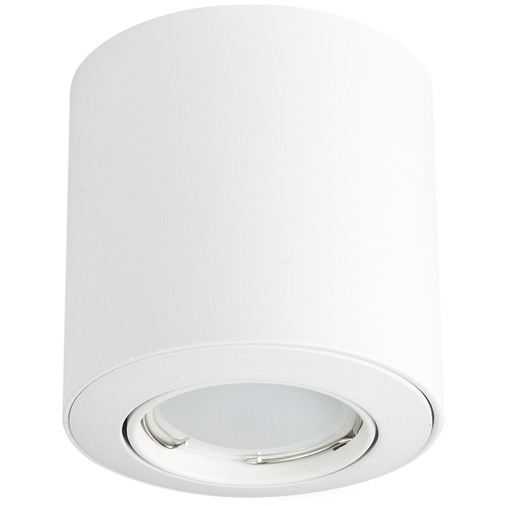 ValueLights White Tiltable Warm White LED Ceiling Downlight 10 Pack Image