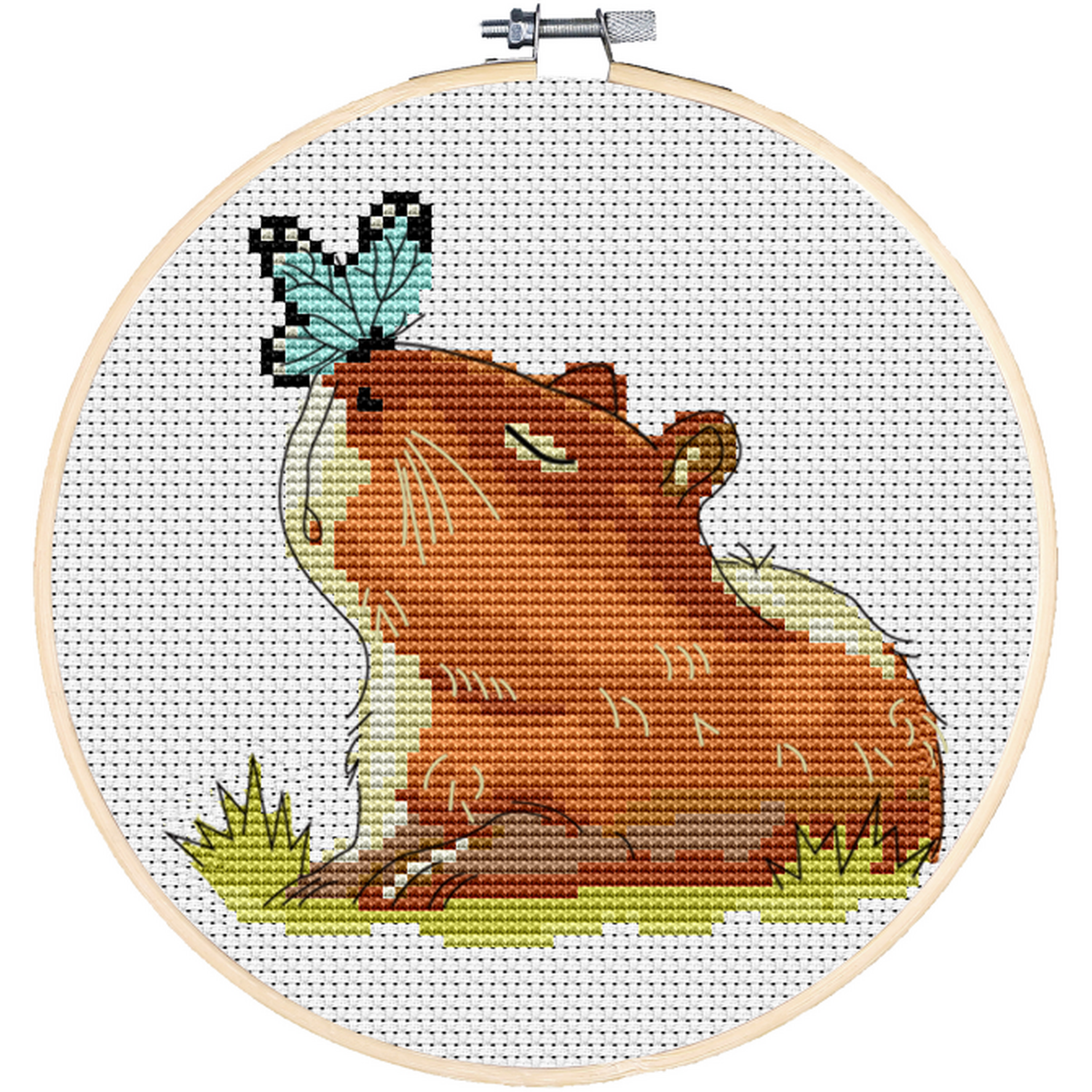 Capybara Cross Stitch Kit Image 2